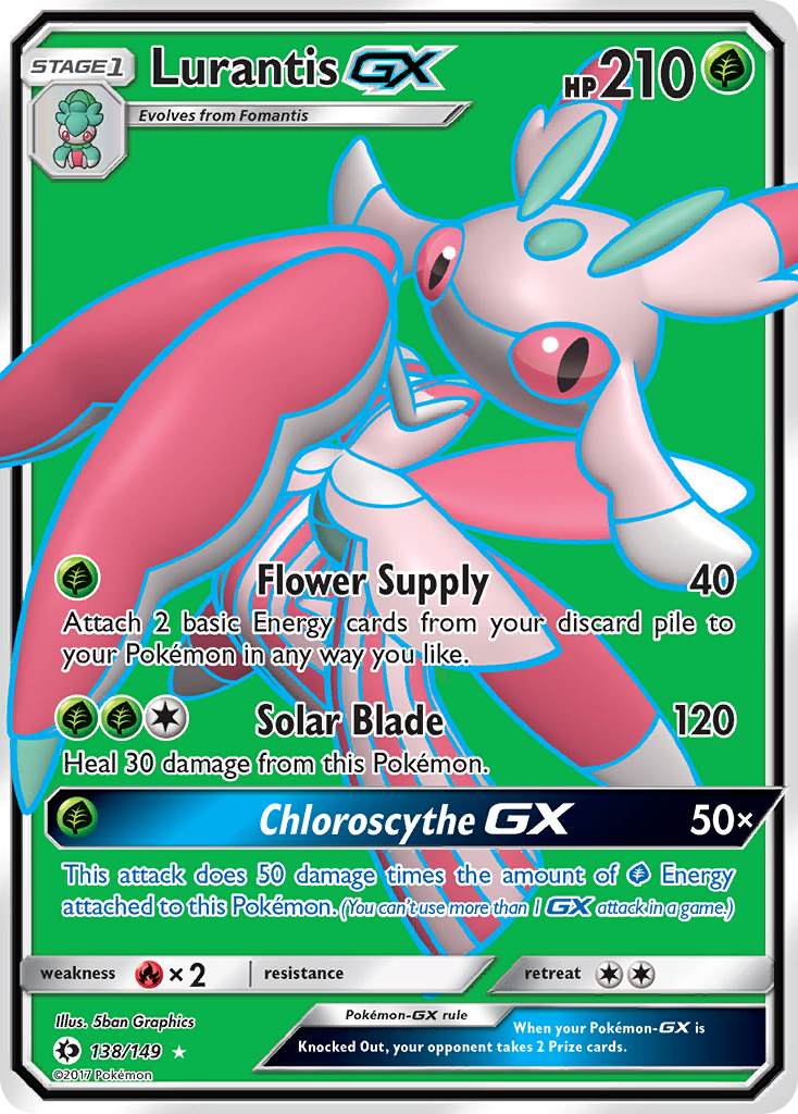 Sun & Moon Full Art Lurantis GX #138/149